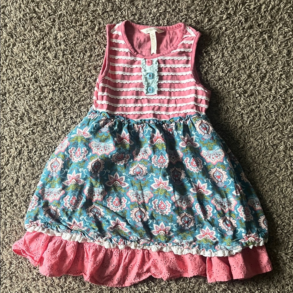 Matilda Jane Pink and Blue Floral Dress
